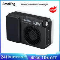 SmallRig RM 40C mini luz de vídeo LED con difusor magnético LCD HD lateral de 4800mAh/rejilla 14 efectos de iluminación 36000 + colores luz RGB