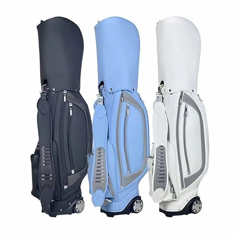 Golf Large-Wheeled PU Waterproof Lightweight Trolley Bag | Golf Bag | Sports Bag for Men and Women | Standard Club Bag