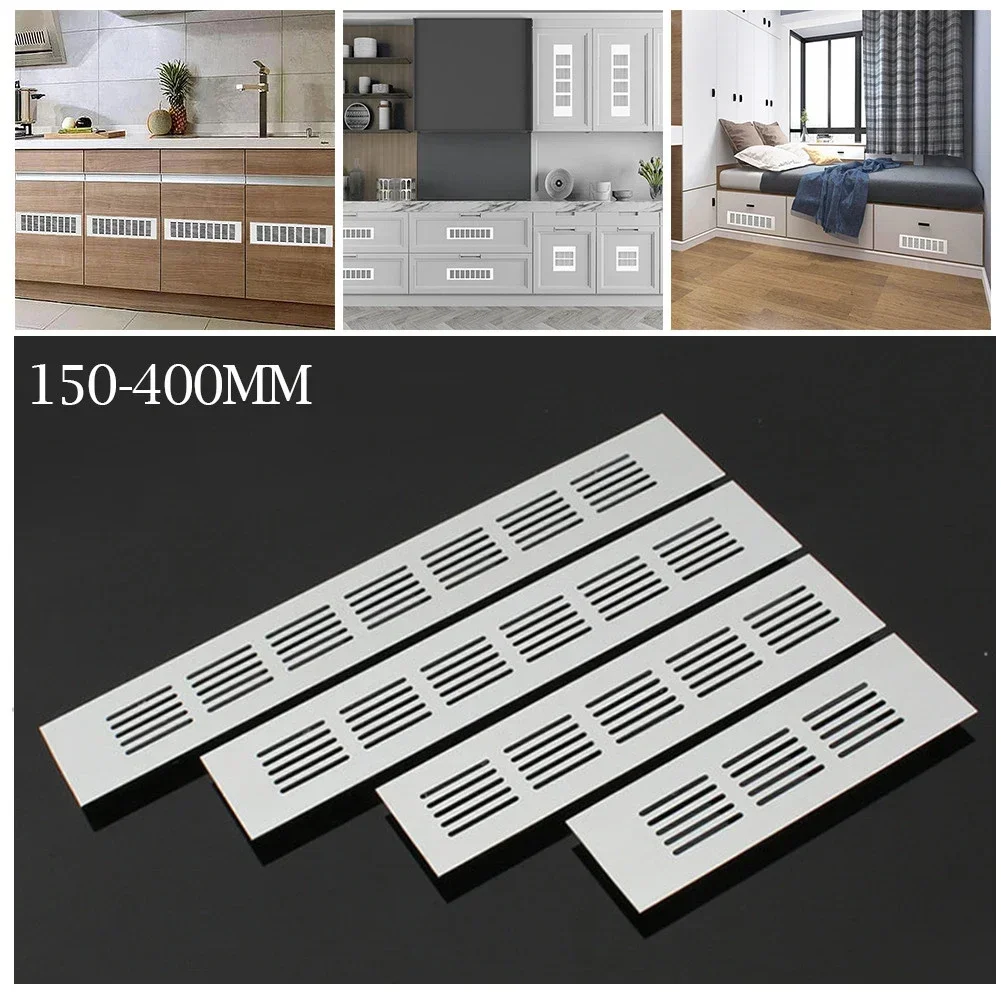 

1pc Aluminium Rectangular Cabinet Wardrobe Air Vent Grille Ventilation Cover Wardrobe Ventilation Grille Vents Furniture Parts