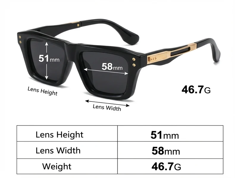 Steampunk Klassische Quadratische Sonnenbrille Männer 2026 Luxus Marke Vintage Punk Outdoor Sonnenbrille Für Männliche Trendy Brillen UV400 Shades – Detail 6