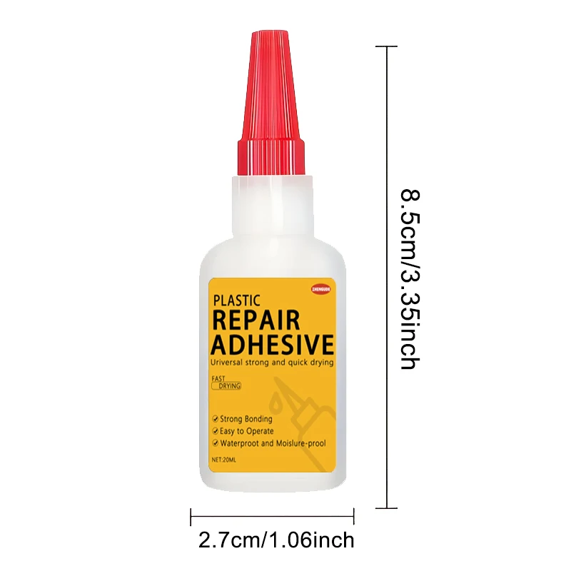 Car Plastic Adhesive - Exterior Body Repair Glue, Bumper Hardener, Strong Adhesive for Lights and Rearview Mirrors, Quick-Drying Anti-Corrosion Fixative image 6