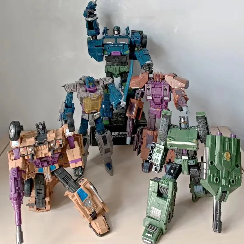 진바오 대형 사이즈 8869 변신 장난감 5IN1 콤바이너 로봇 모델 프레데콘스 램페이지 브롤 스윈들 온슬라우트 모델