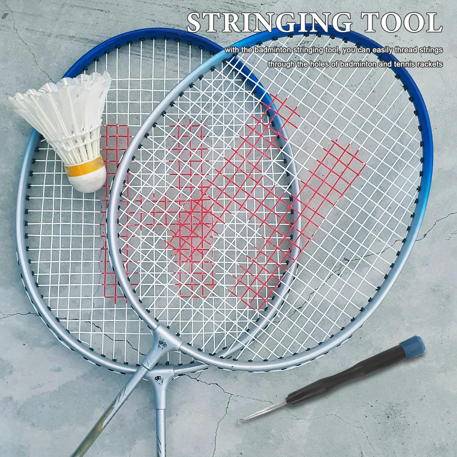 

Инструмент для натяжки струн для бадминтона, 1 шт., пластиково-металлическая шпилька для ремонта теннисных ракеток, оборудование для обслуживания ракеток, запчасти для натяжных машинок