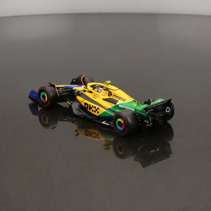 BBURAGO 1:43 Diecast McLaren MCL38 F1 Car Model Daniel Ricciardo #81 Collectible Toy Motor Racing Fans Gift Boys Play Vehicle