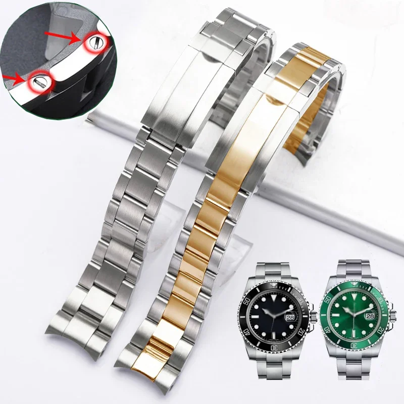 

Watch strap accessories for Rolex Daytona Water Ghost diving watch accessories Bracelet high quality steel solid strap