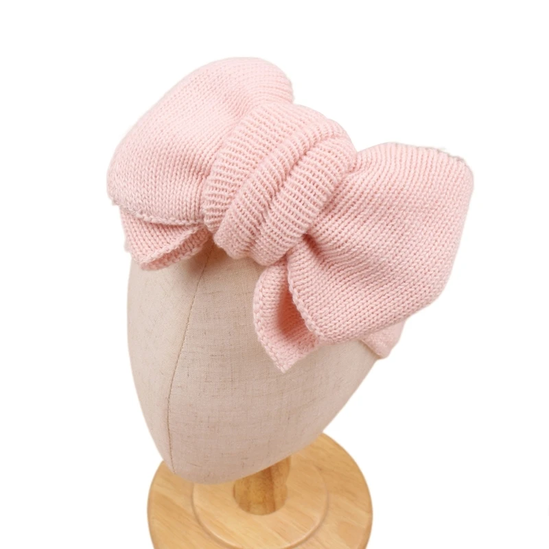 Hair Accessories Baby Bowknot Headband Soft Elastic Headwear Wide Band Hair Band