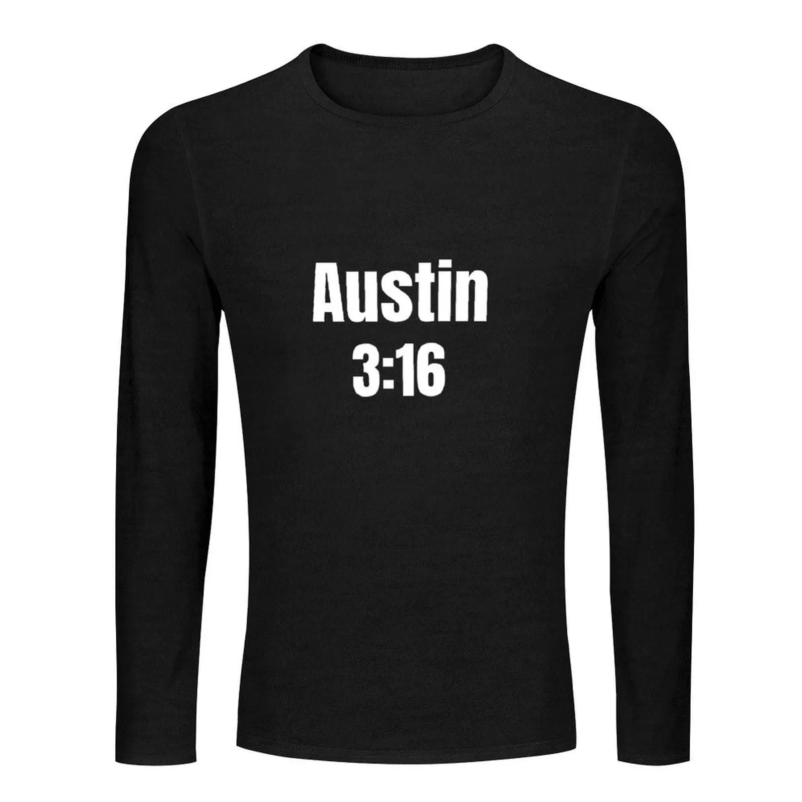 Austin 3:16 Long T-Shirt oversized t shirt boys animal print shirt Aesthetic clothing black t shirt men workout