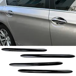Black 4 piece Exterior Door Handle Stripe Cover Stainless Steel Decorative Sticker Suitable For BMW 5 Series F10 F11 2010-2017