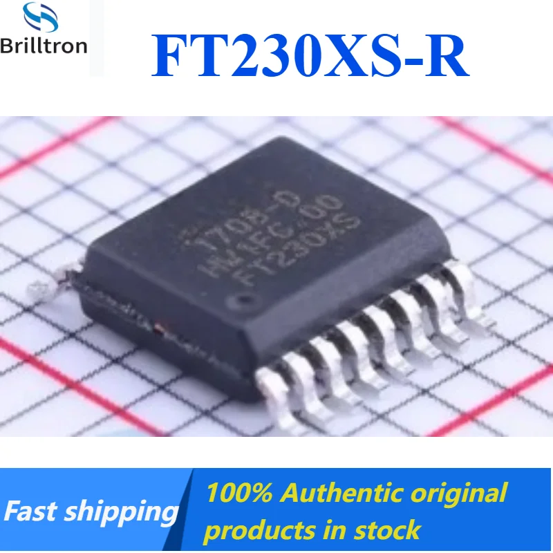 5-20PCS FT230XS-R SSOP-16-150mil USB Adapter Chip Brand New Original in Stock , Fast Shipping.