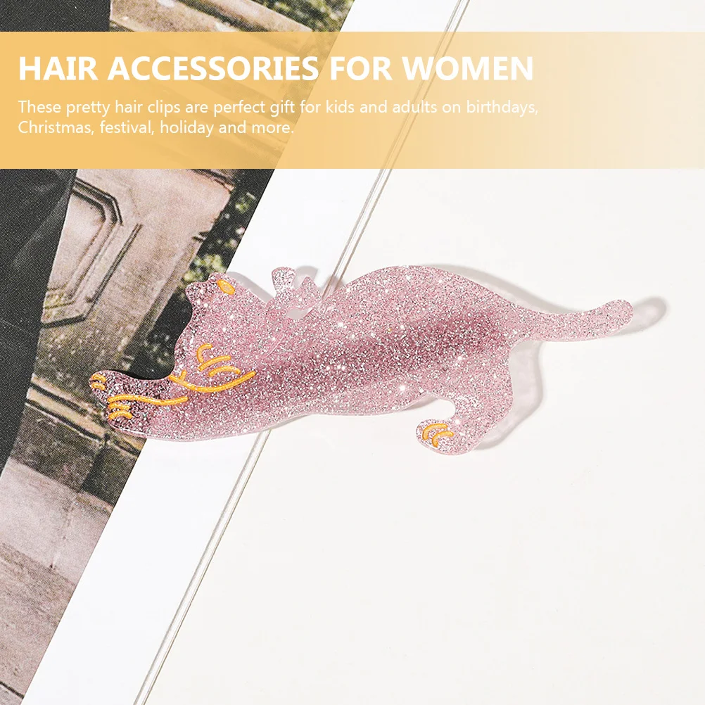 

3 шт. заколки для кошек, акриловые милые заколки для волос для женщин и девочек, аксессуары для волос с животными, подарочные повязки на голову, шапки, сумки, одинаковые