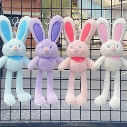 28cm Pulling Ears Rabbit Plush Toy Baby Toys Soft Bunny Doll Children Toys Gifts for Girls Keychain Plushies Toys for Children