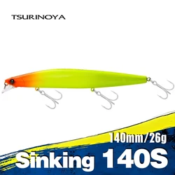 TSUIRNOYA Long Casting STINGER 140S Set 3pcs 140mm 26g  Weight System Sinking Fishing Lure Wobber Jerkbait Hard Baits