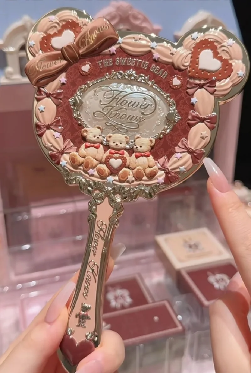 Flower Knows The Sweete Bear Serise Handspiegel