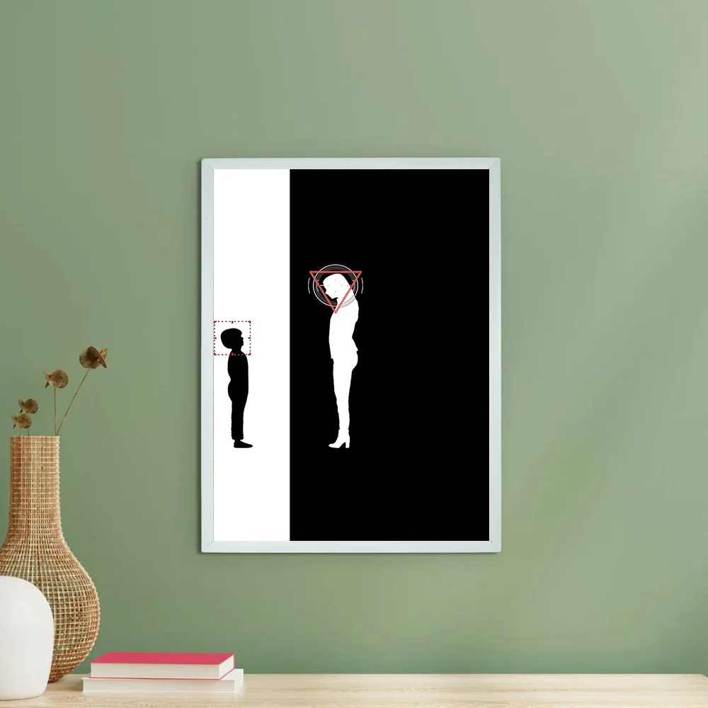 مجردة امرأة الشكل قماش جدار الفن الحد الأدنى صورة ديكور المنزل الحديث طباعة كبيرة الحجم العمل الفني المعاصر #6