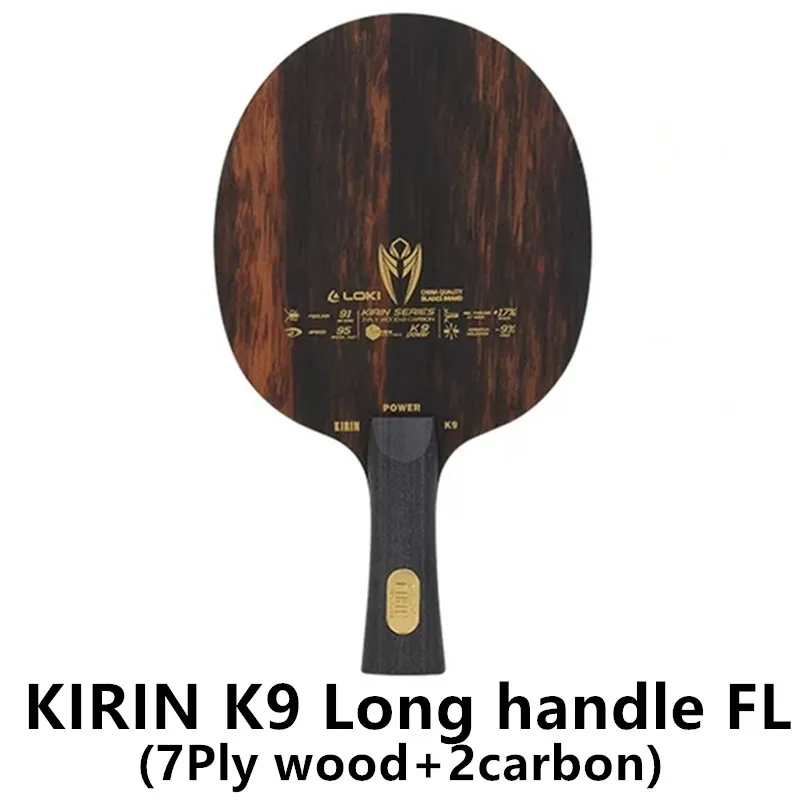 NONE LOKI KIRIN K9 K10 K11 Professionelle Carbon Faser OFF + K7 Reinem Holz Tischtennis Klinge Original LOKI Ping Pong klinge Bat 6
