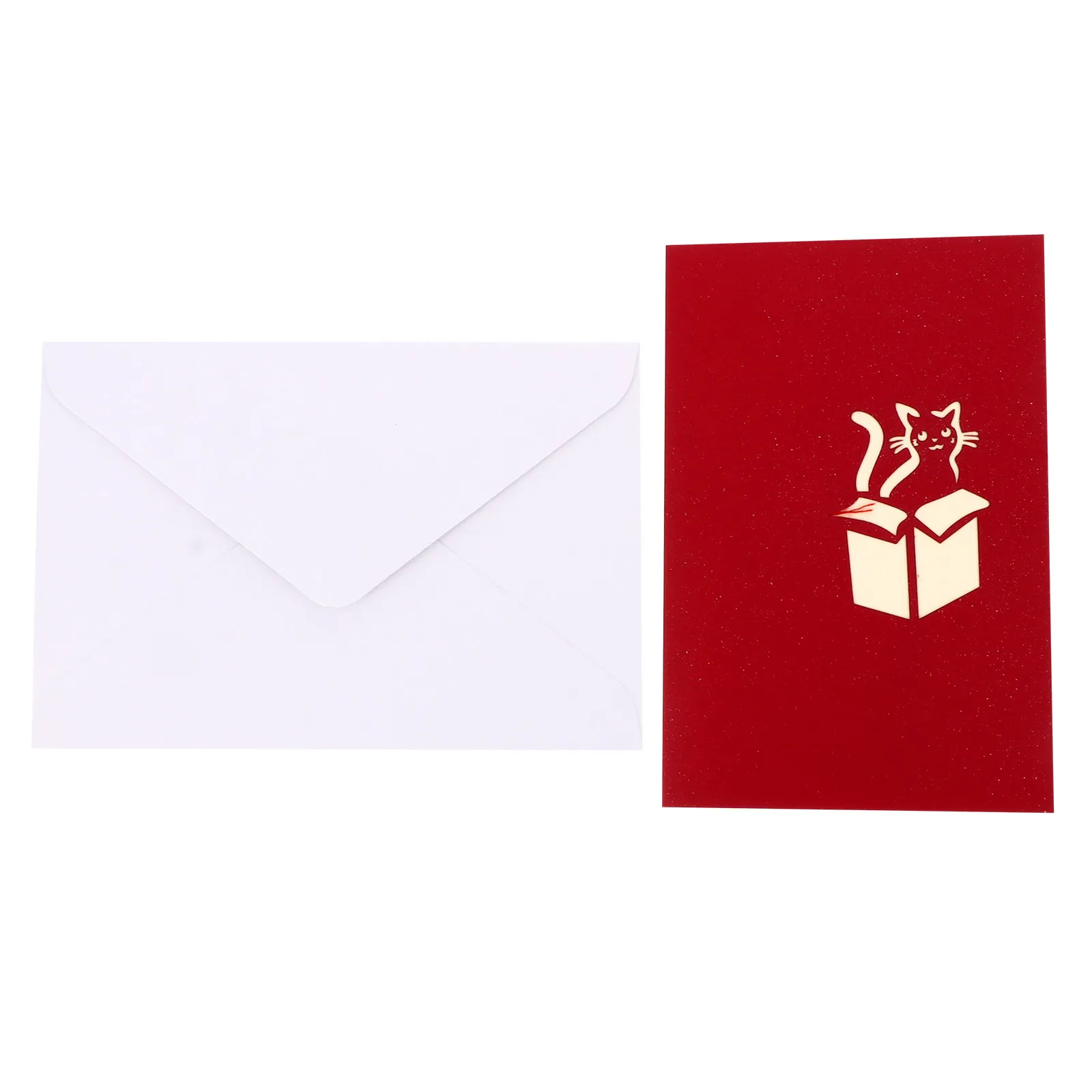 

1Pcs 3D Cat Pop-Up Greeting Cards Exquisite Handmade Creative Birthday Blessing Cards Gift for Friends Relatives Kids Lover