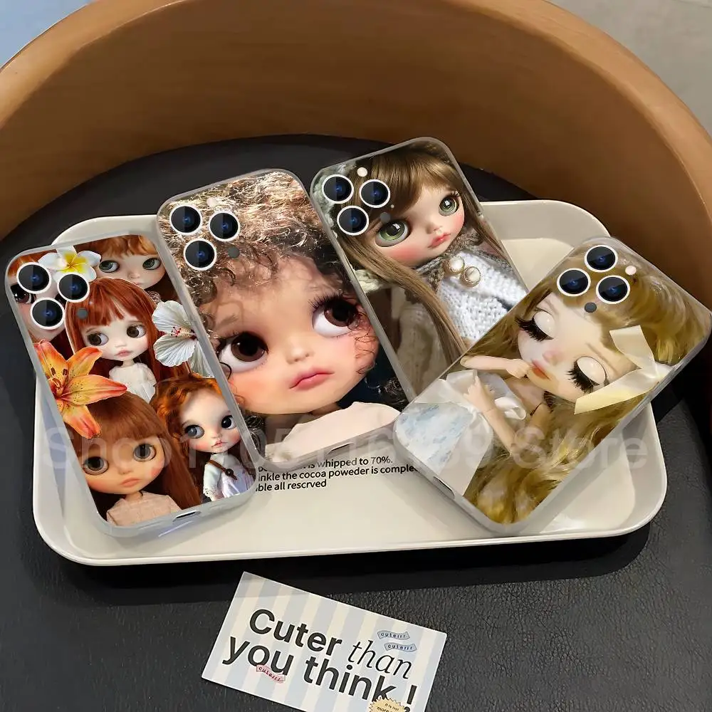 

CUTE B-BlytheS Dolls Phone Case For iPhone 17,16,15,14,13,12,11 Pro,Max,Plus,X,XS,XR,SE4,E Mini Transparent Soft Cover
