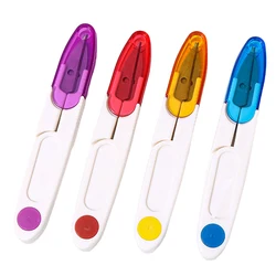 Embroidery Scissors With Cover Plastic Handle Sewing Snip Thread Cutter Tailor Scissors For DIY Craft Embroidery Sewing Supplies