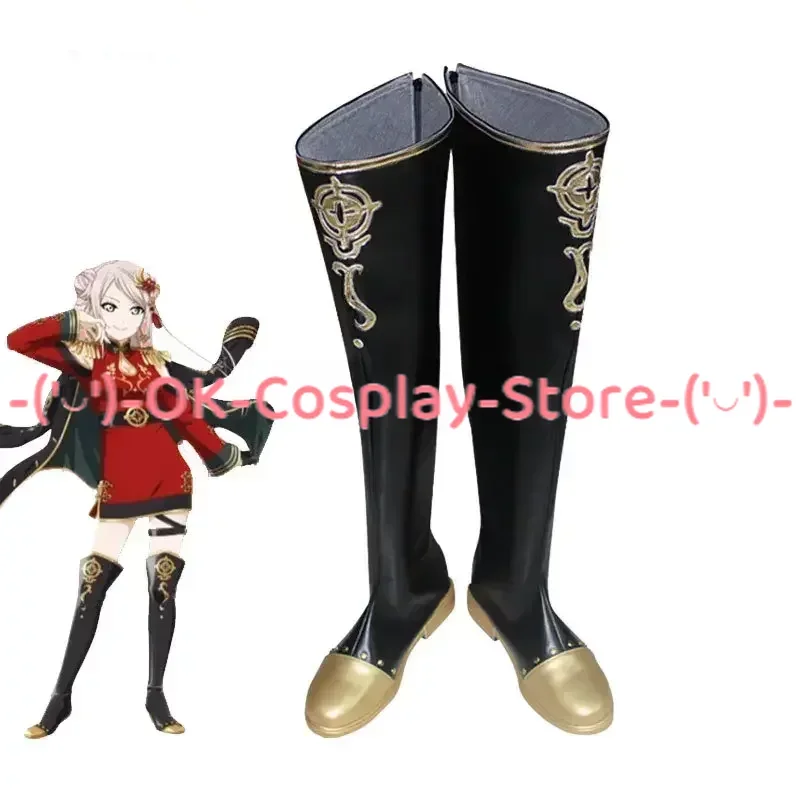 Lovelive Nijigasaki High School Zhong Lanzhu Cosplay Shoes Halloween Carnival Boots PU Leather Shoes Cosplay Props Custom Made