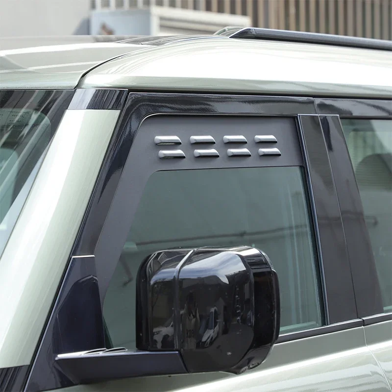 

Car Accessories For Land Rover Defender 110 130 2020-2024 Aluminum Black Car Front Rear Door Air Vents Ventilation Shutters Trim