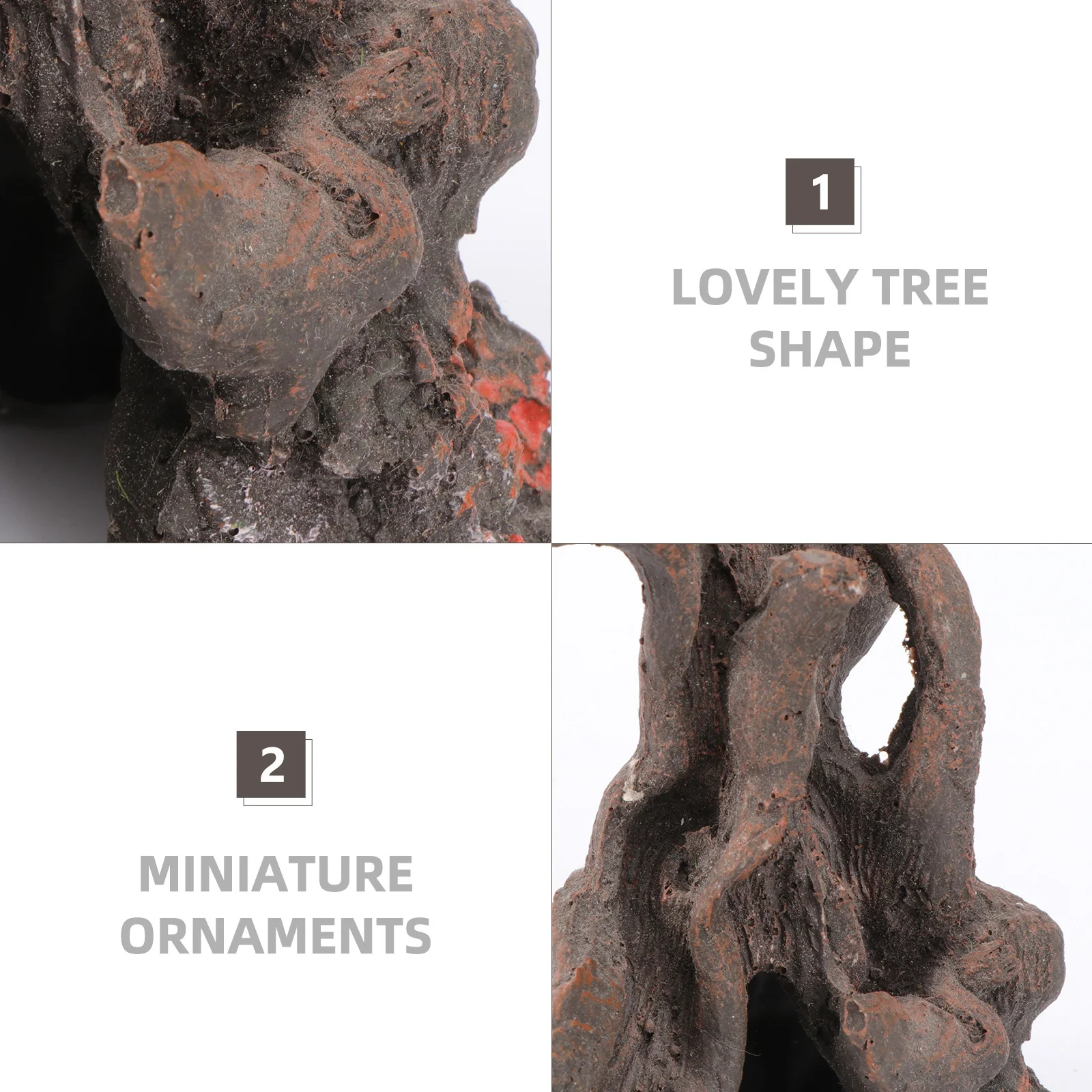 

1Pcs Nature Feeling Resin Tree Adornment Micro Landscape Aquarium Bonsai Decor Micro Landscape Adornment