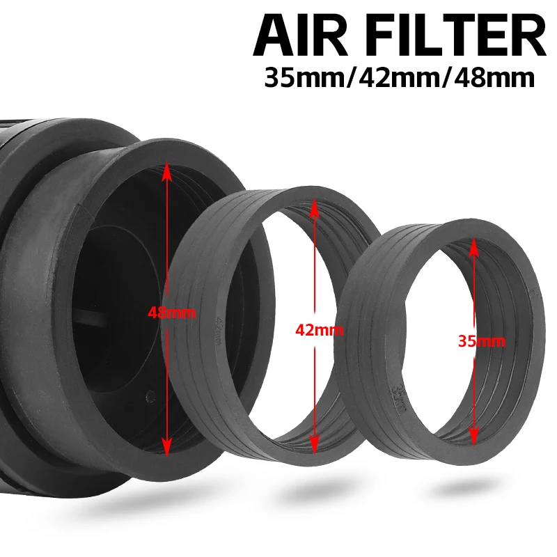 Motorcycle Air Filter 48mm 35mm 42mm Carburetor Air Filter Cleaner Motorbike Accessories For Yamaha Suzuki Kawasaki Honda Ducati