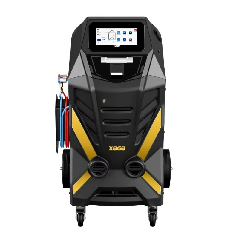 آلة الاسترداد التلقائي X868 معدات إعادة تدوير وتنظيف المبردات الأوتوماتيكية بالكامل للعناية بالسيارات