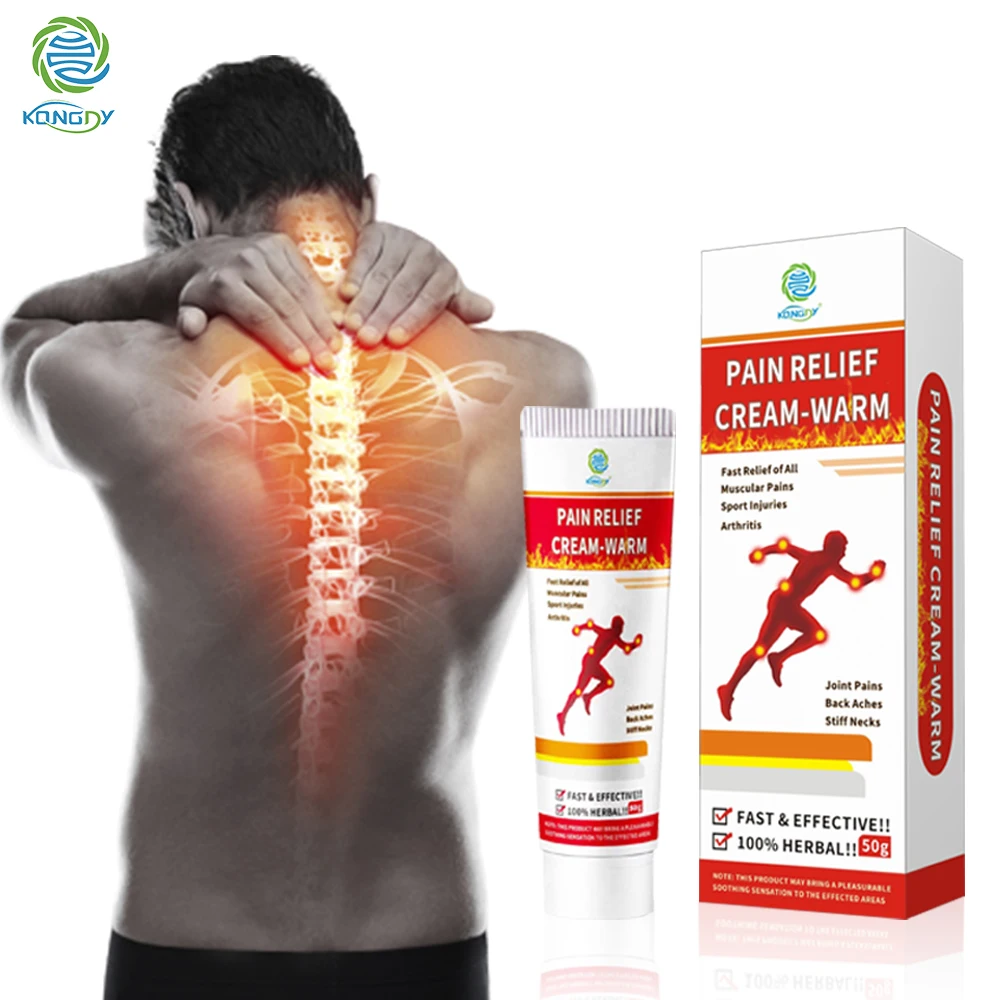 KONGDY Body Pain Relief Ointment Capsaicin Herbal Foot Pain Relief Cream 50g Hallux Knee Lumbar Arthritis Pain Killer