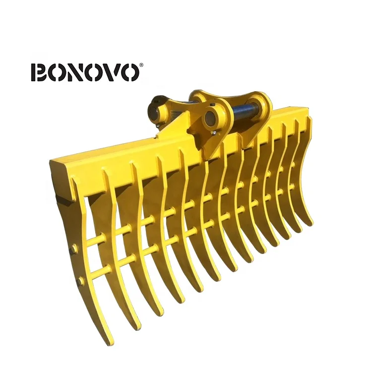 Factory Price Brand New Land Clearing Rakes Stick Rake Excavator Rake Crawler Excavator for 1-100 Ton Excavator Q345/NM400 ZX210