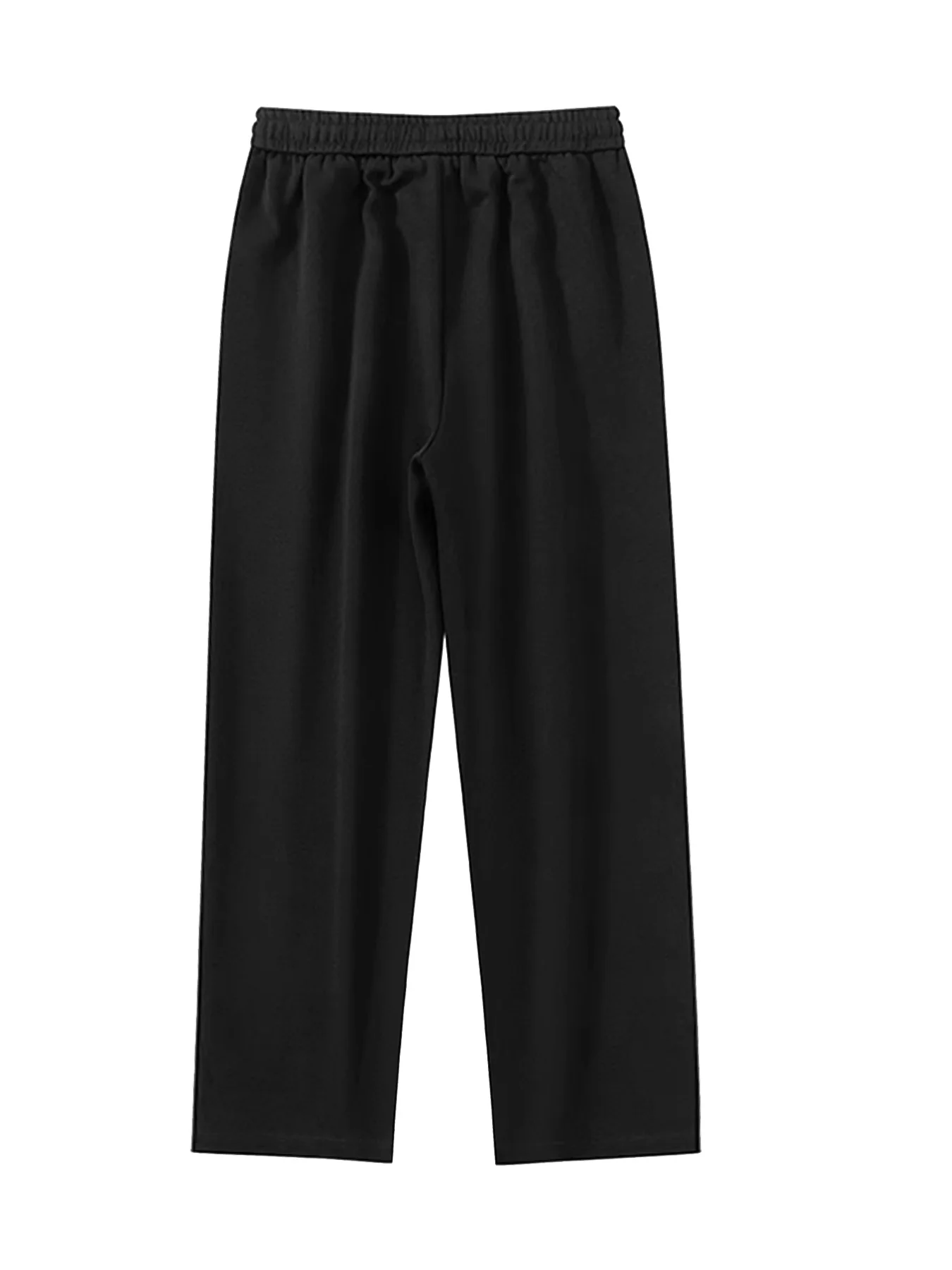5-piece set of men's casual pants, solid color loose sports pants, slightly elastic straight leg pants, suitable for jogging, fitness, outdoor sports, long pants long