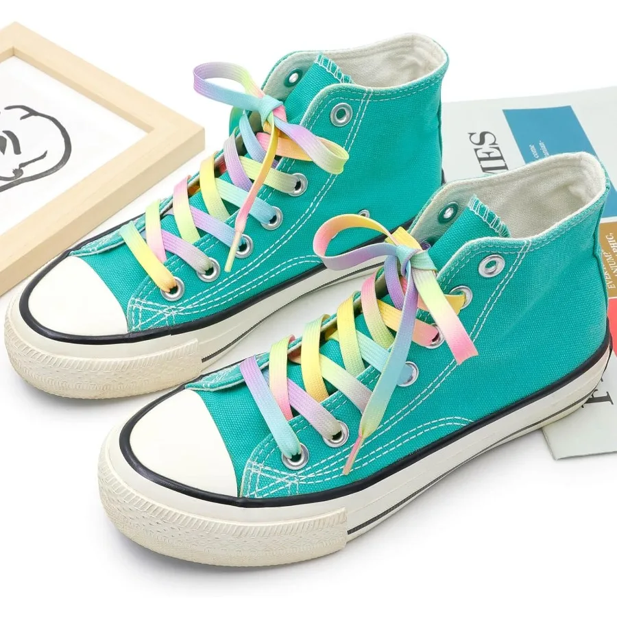 أربطة أحذية بنمط ملون: طباعة مسطحة 2 P للأحذية الرياضية