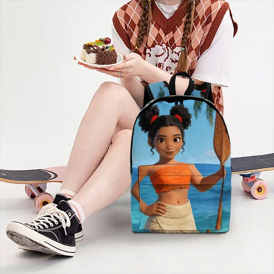 1pc Moana Backpack, Fashionable and Simple, Unisex, Large Capacity, High-Quality Gift