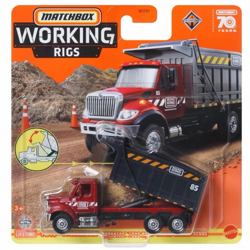 Originele Matchbox N3242 Working Rigs Serise DieCast Model Auto Speelgoed FedEx Truck Box Truck Collectie Jongen Verjaardagscadeau Verrassing
