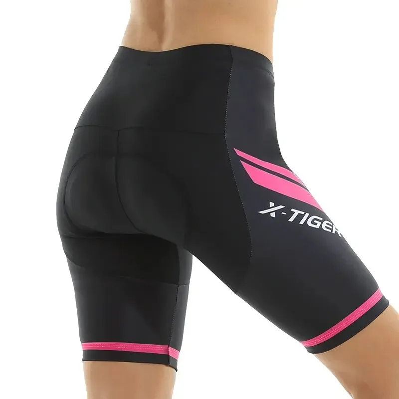 X-TIGER Women Cycling Shorts 5D Gel Padded Shockproof MTB Mountian Bicycle Shorts Road Racing Bike Shorts Summer Outfit Clothing