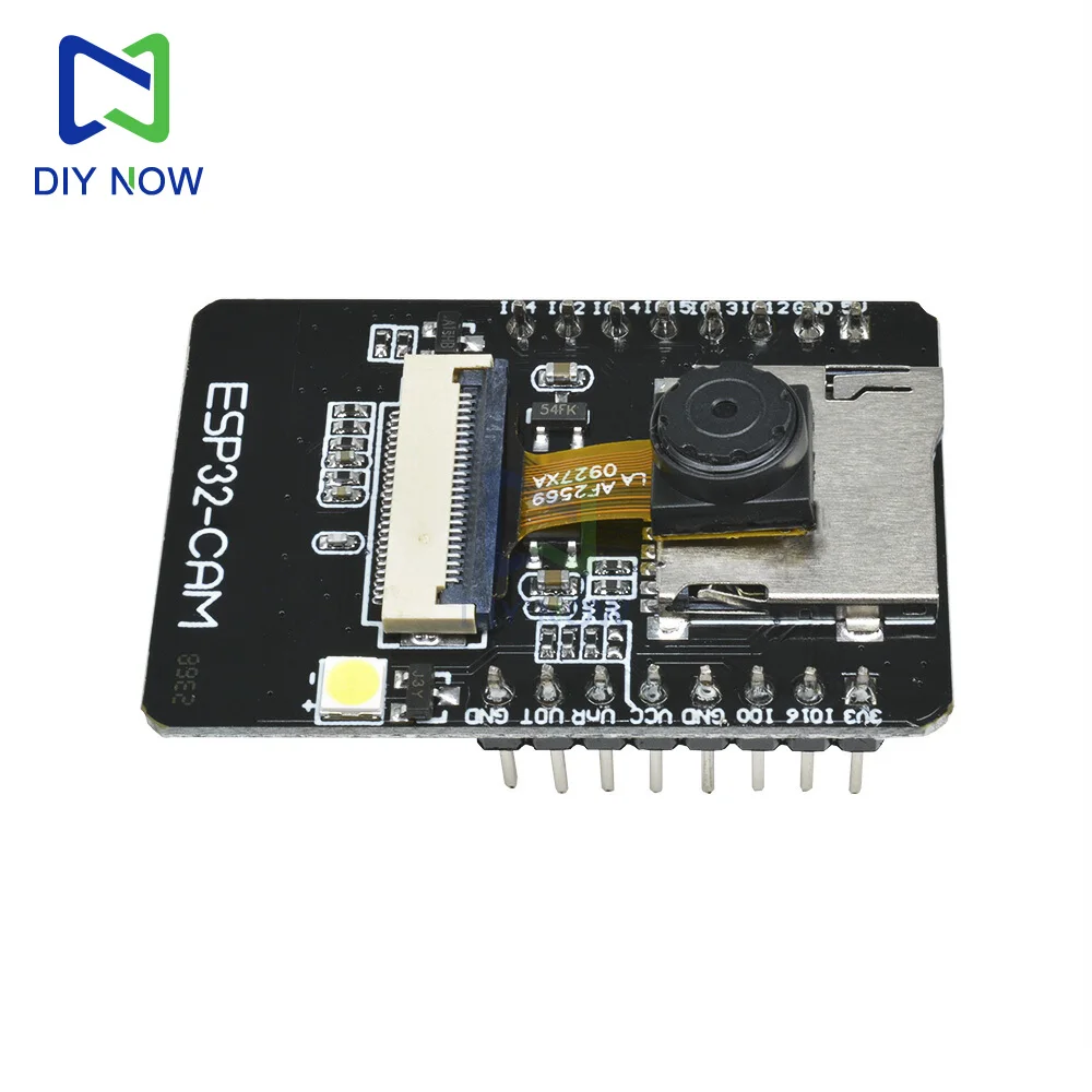 Placa de desarrollo ESP ESP32-CAM WIFI Bluetooth módulo de cámara OV2640 módulo de ESP32-S de 2,0 MP compatible con tarjeta UART, SPI, I2C, PWM TF