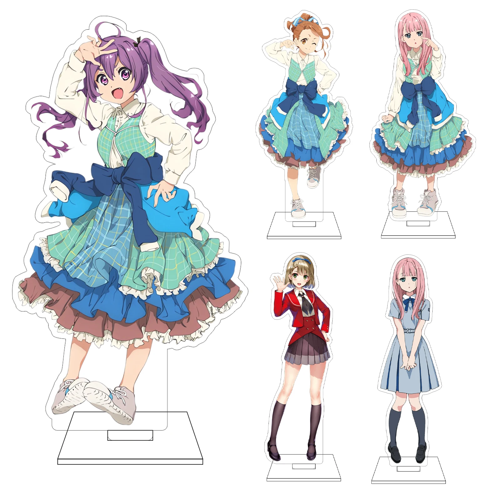 

16CM Anime 22/7 Cosplay Acrylic Figure Stand Plate Gōda Sō‌ Fujisama Sakura miumiu Ornaments Gift