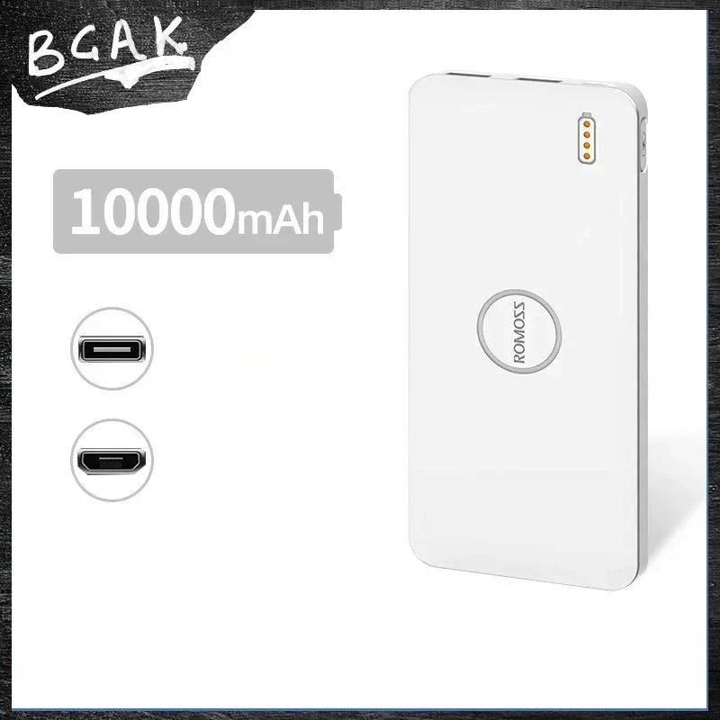 

Universal 10000 mAh power bank, small and large capacity, small and mini, durable, ultra-thin and portable BCAK.