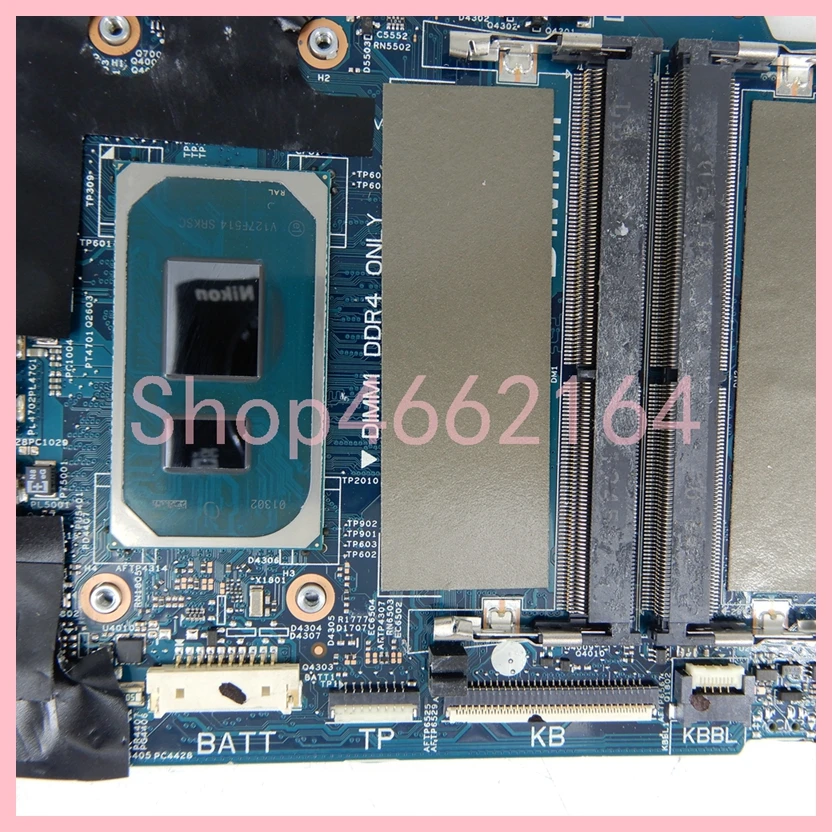 Imagem -03 - Placa-mãe Portátil para Dell 100 Testado ok Notebook Mainboard i3 i5 I711th Gen Cpu Inspiron 14 5410 203071-1