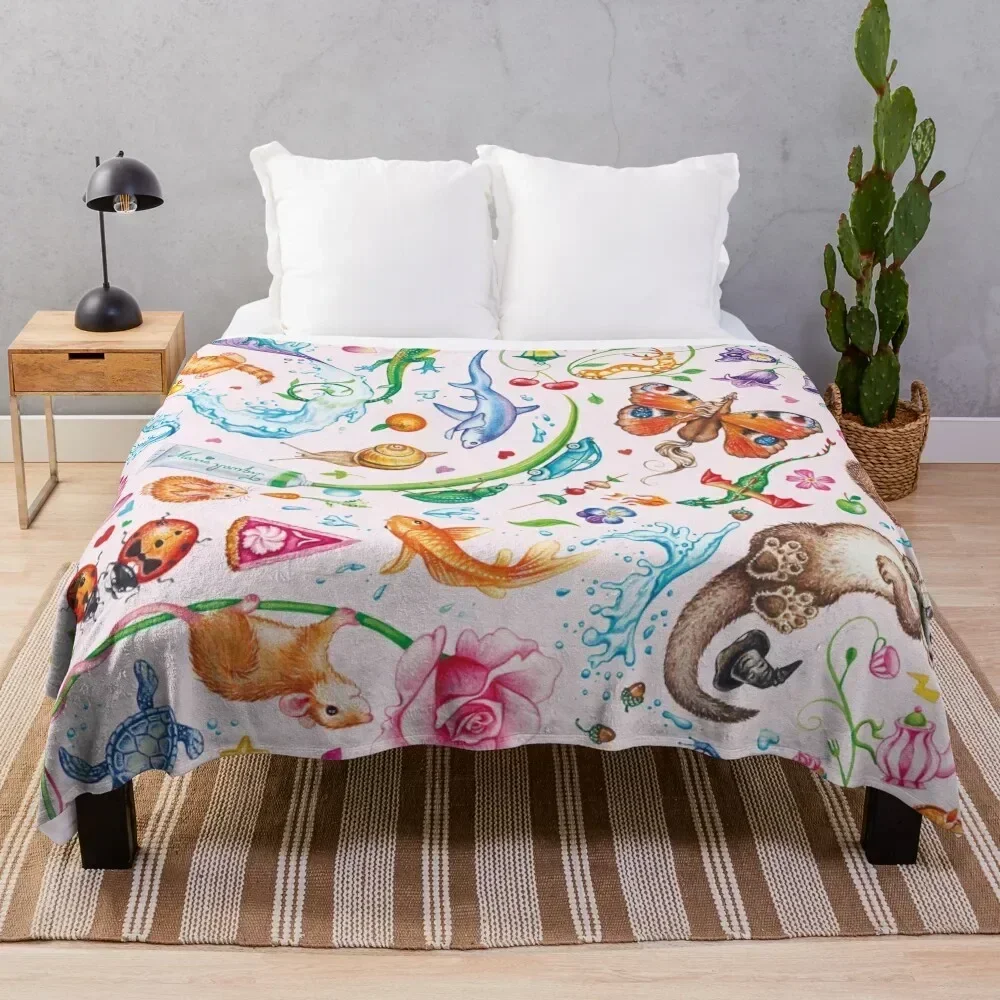 

Sweet dreams by Maria Tiqwah Throw Blanket Breathable Lightweight Blanket for Adults Kids