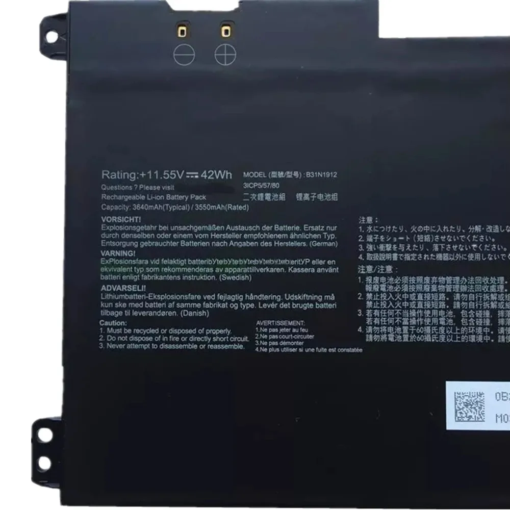 Nieuwe C31N1912 B31N1912 11.55V 42Wh Laptop Batterij Voor Asus VivoBook 14 E410MA L410MA E410KA E510MA E510KA F414MA L510MA R522MA