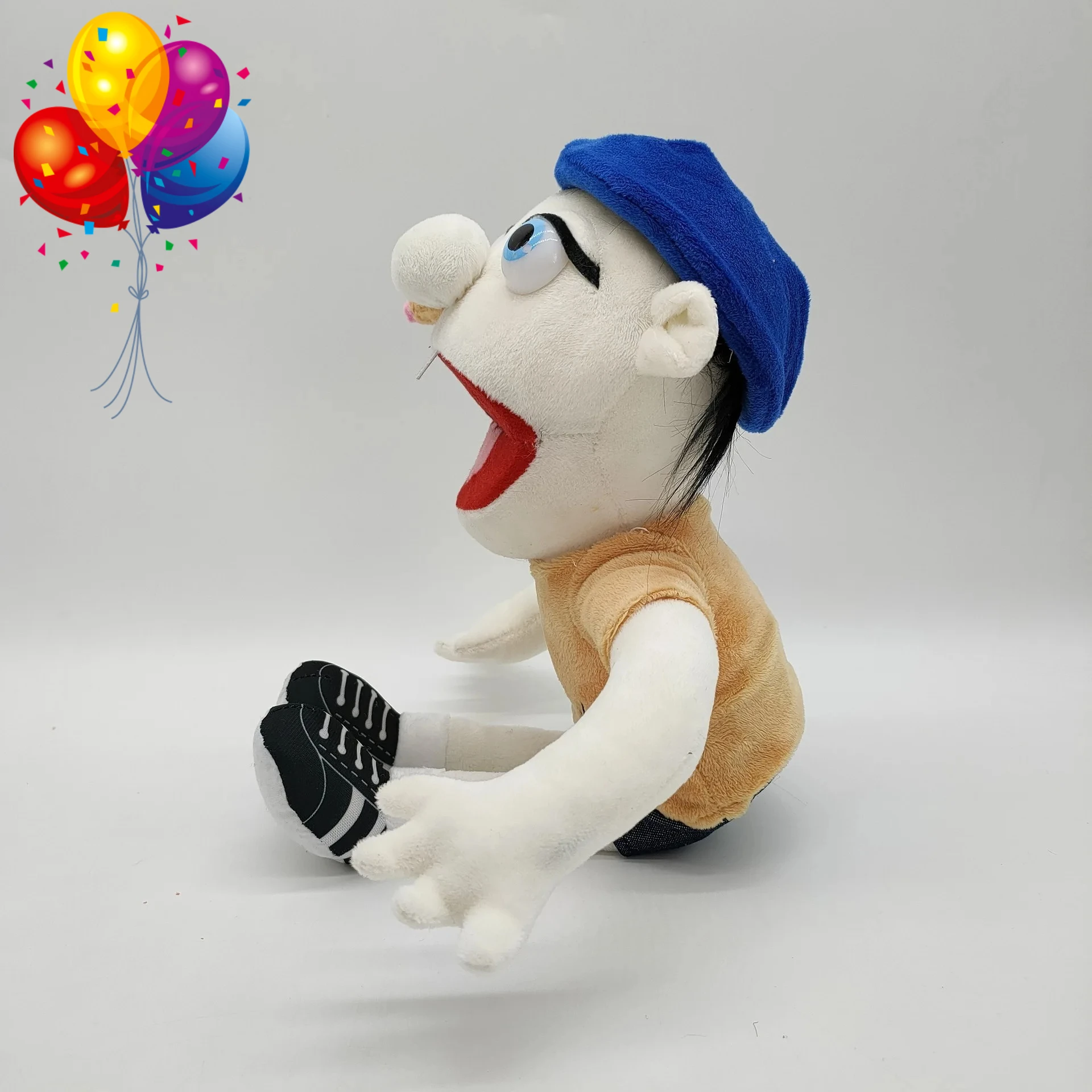 Figura de peluche con boca móvil para casa de juegos, muñeco de mano Jeffy para niños, muñeco de peluche Coby Junior Joseph, juguete decorativo