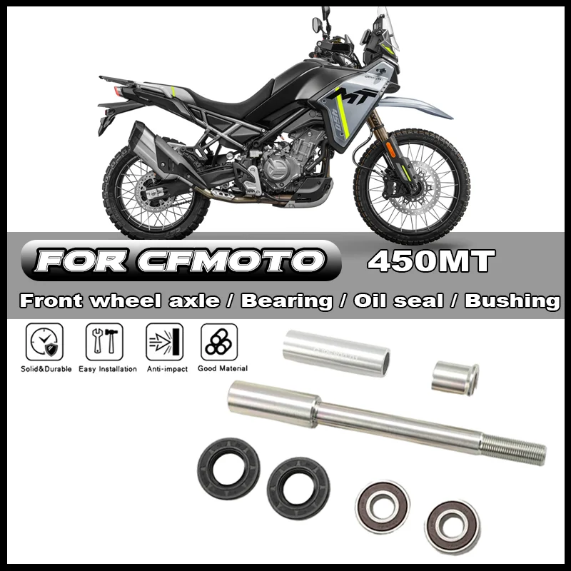 

For CFMOTO CF450MT 450MT CF400-8-8A Motorcycle Accessories Front Wheel Axle Bearing Oil Seal Bushing