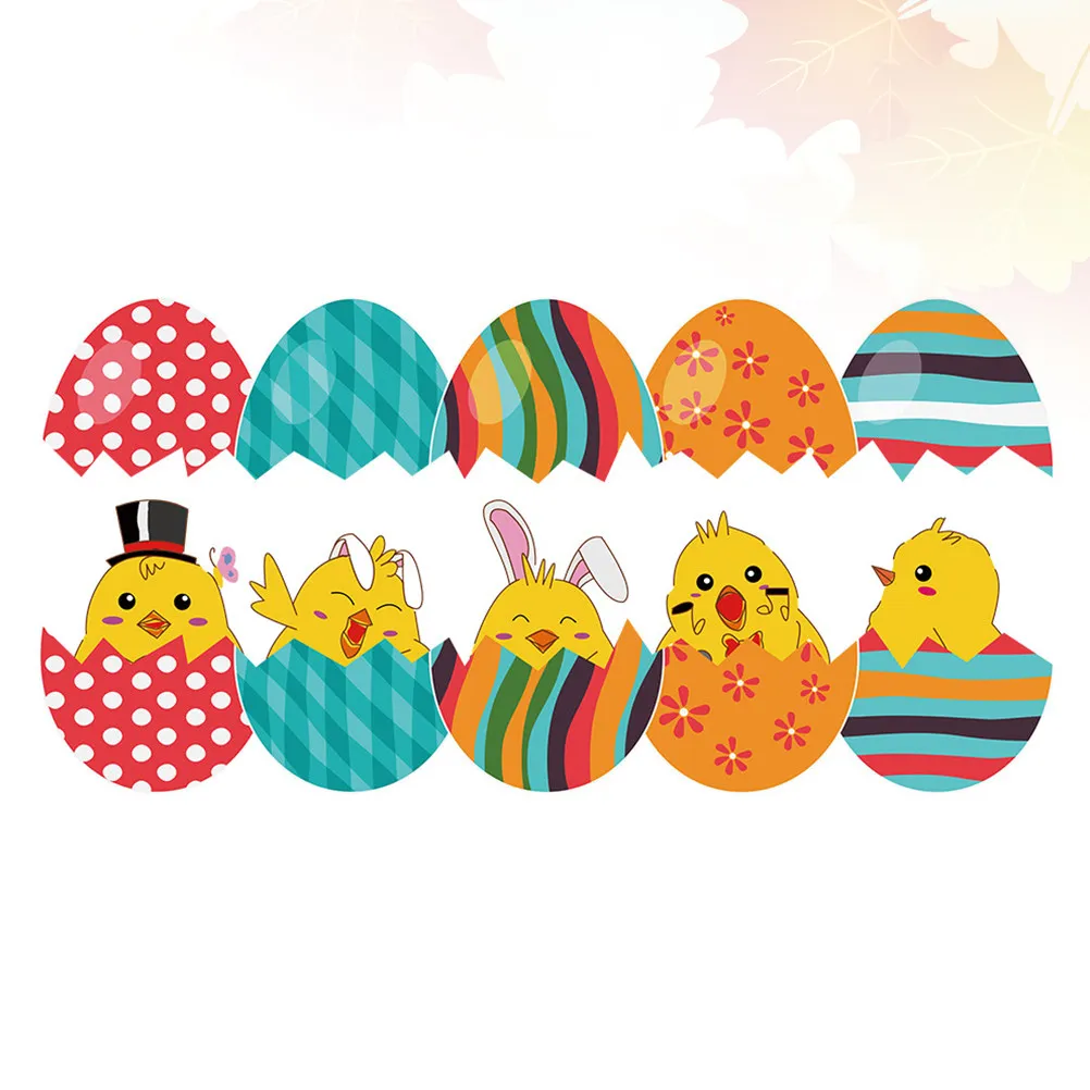 

PVC Car Stickers Waterproof Car Wiper Decals Scratch Proof Colorful Cartoon Chicken Design Decals Windshield Easy to Use