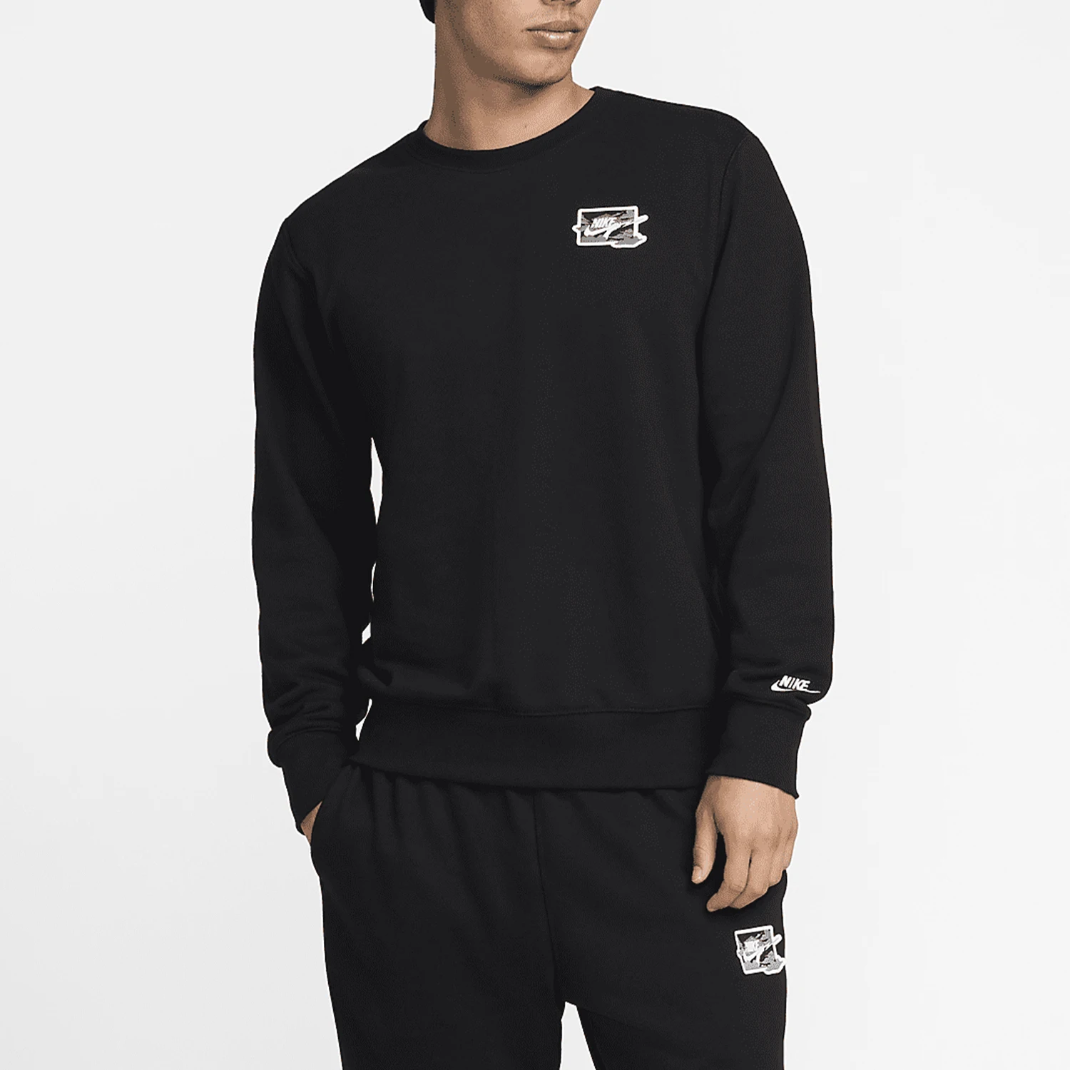 ナイキ 正規品 クラブ メンズ フレンチテリー ラウンドネック 長袖 スウェットシャツ FZ0765-010