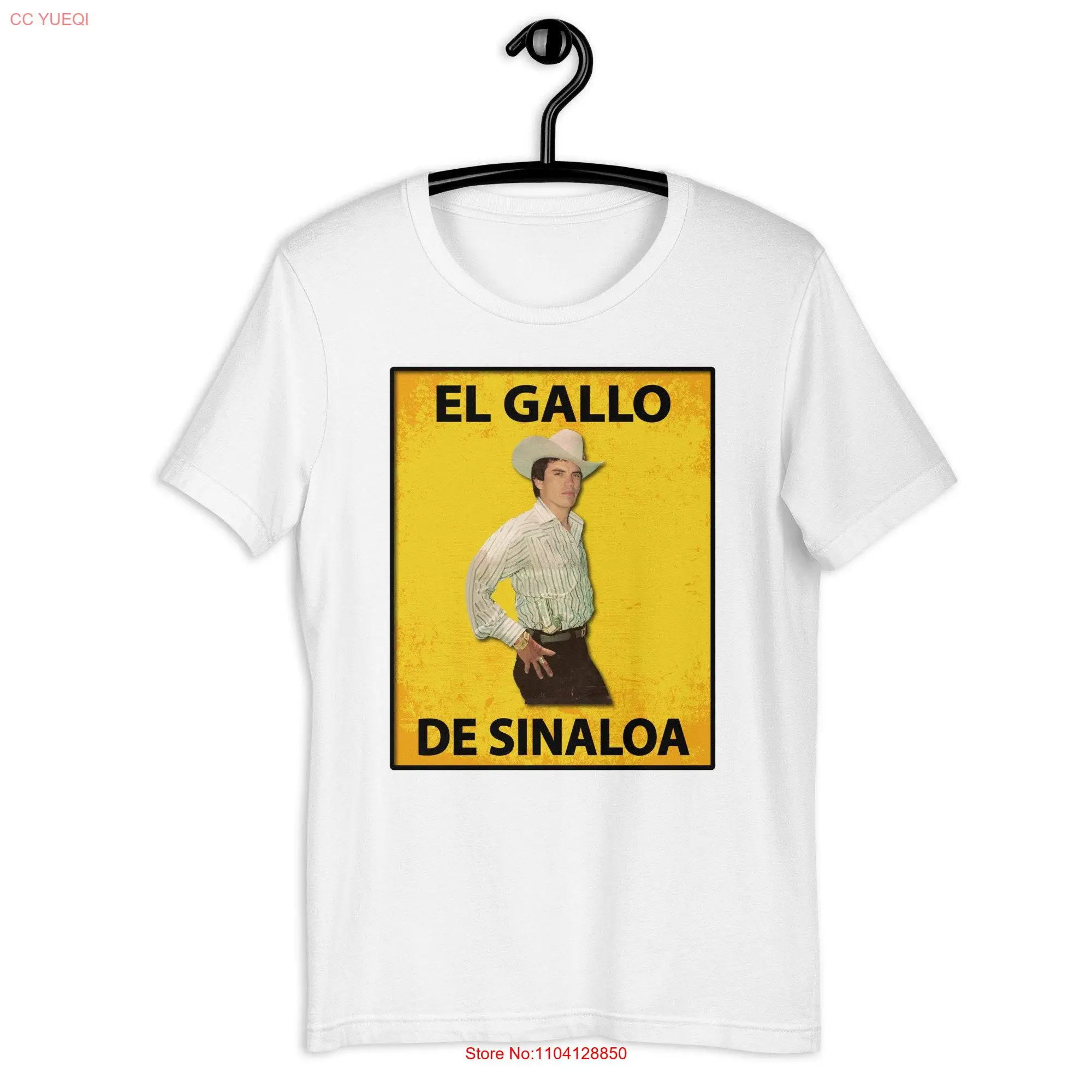 El Gallo De Sinaloa Chalino Sanchez Loteria t shirt long or short sleeves