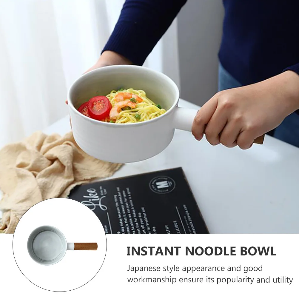 

1Pcs Japanese Noodle Bowl Ceramic Food Serving Bowl for Home Kitchen Restaurant Multi-Purpose Soup Salad