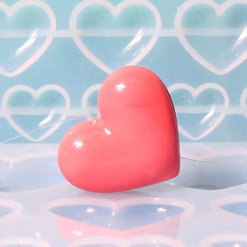 SNASAN Love Heart Silicone Mold Different Size Pendants Casing moulds Handmade DIY Tool