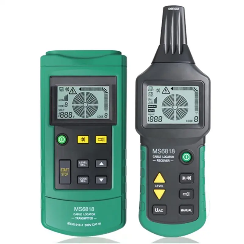 AS63-Cable Locator MS6818 Metal Pipe Finder Underground Tester Short Circuit Interruption Detection