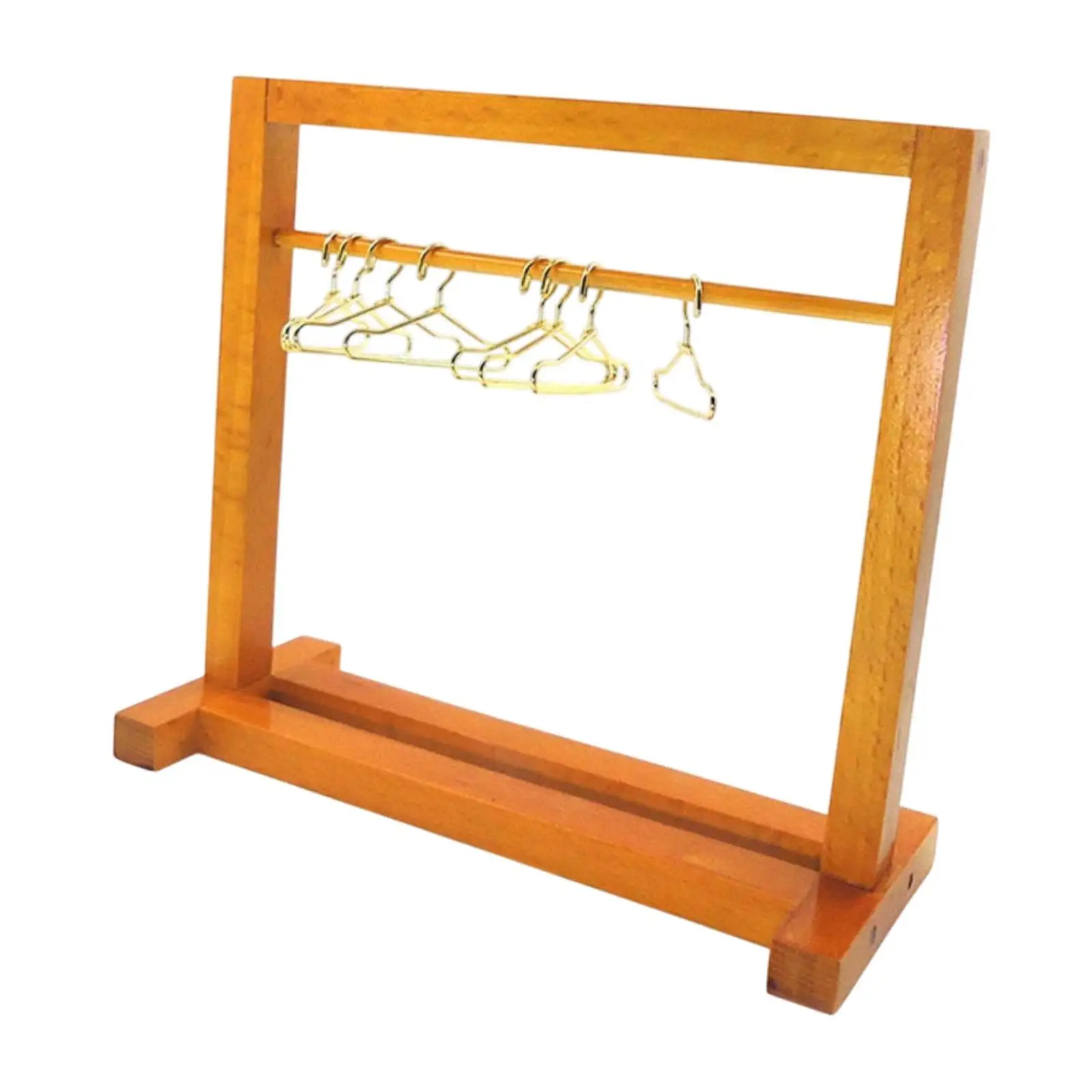 Porte-vêtements pour maison de poupée, échelle 1:12, avec cintres, meubles miniatures, accessoires de décoration pour salon, maison