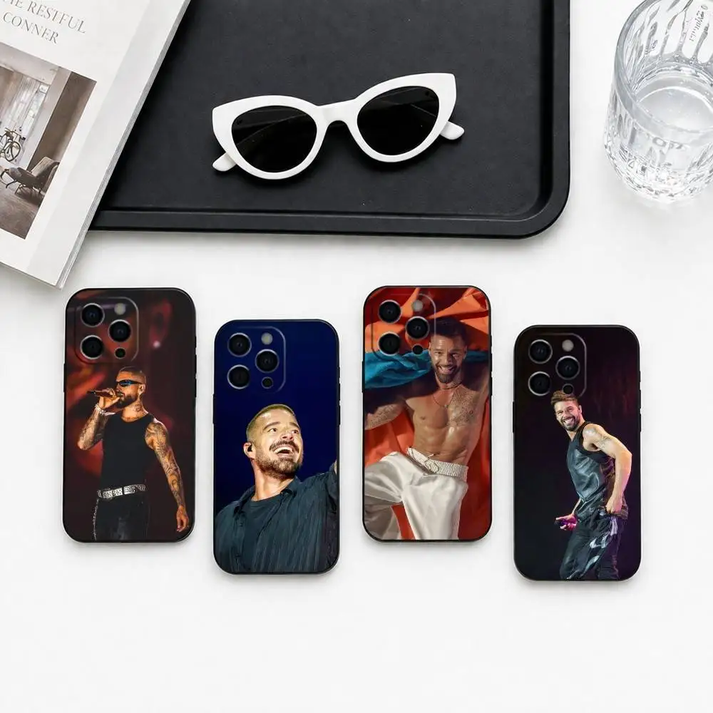 Ricky-y Martin Singer-r Phone Case For iPhone 17, 16,15,14,13,12,11 Plus,Pro Max, Others Soft Black Cover